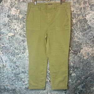 NYDJ Green Chinos with Straight Fit and Full Length